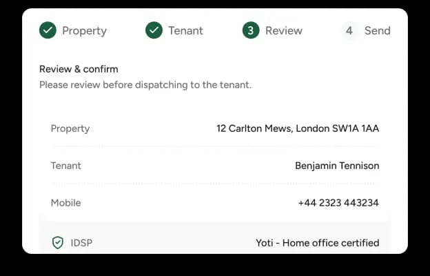 Foego Verify — Right-to-Rent verification preview